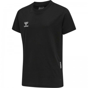 Hummel Move Grid Cotton S/S Kid T-shirts Kinderen Zwart | 243856-788