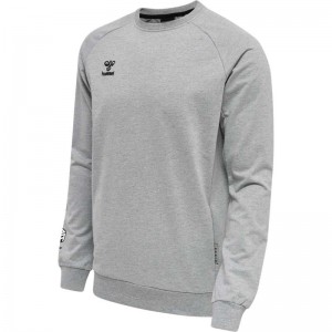 Hummel Move Grid Cotton Sweatshirts Heren Grijs | 347000-062