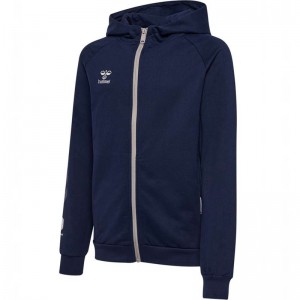 Hummel Move Grid Cotton Zip Hardloopbroek Kinderen Donkerblauw | 983153-427