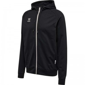Hummel Move Grid Cotton Zip Hoodie Heren Zwart | 122966-120