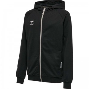Hummel Move Grid Cotton Zip Hoodie Kinderen Zwart | 463327-389