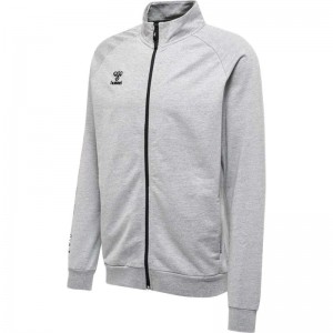 Hummel Move Grid Cotton Zip Jassen Heren Grijs | 608844-158