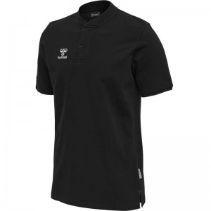 Hummel Move Grid Polo T-shirts Heren Zwart | 063541-712