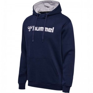 Hummel Mover Cotton Hoodie Heren Donkerblauw | 062111-198