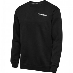 Hummel Mover Cotton Sweatshirts Heren Zwart | 850910-956