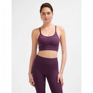 Hummel Mt Define Seamless Padded Sport BH Dames Paars | 545202-168