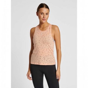 Hummel Mt Iris Burnout Tanktop Dames Abrikoos | 592198-336