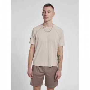 Hummel Mt Laze T-shirts Heren Beige | 206319-231
