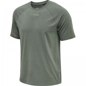 Hummel Mt Laze T-shirts Heren Grijs | 343453-403