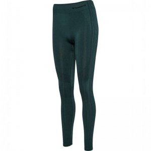 Hummel Mt Shaping Seamless Mw T-shirts Dames Groen | 965756-522