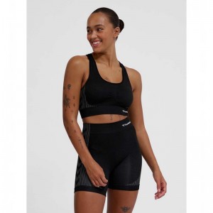 Hummel Mt Shaping Seamless Padded Sport BH Dames Zwart | 410223-615