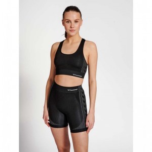 Hummel Mt Shaping Seamless Top Sport BH Dames Zwart | 836791-915