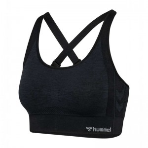Hummel Mt Shine Seamless Sport BH Dames Zwart | 802628-853