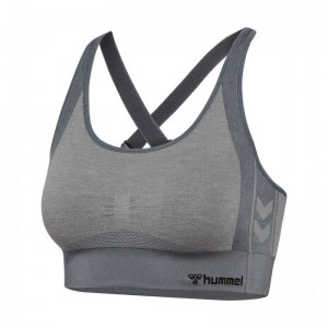 Hummel Mt Shine Seamless Sport BH Dames Grijs | 311442-240