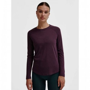 Hummel Mt Vanja L/S T-shirts Dames Paars | 831584-903