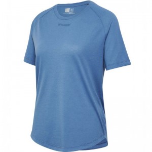 Hummel Mt Vanja T-shirts Dames Blauw | 910893-096