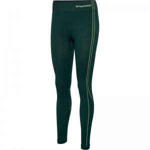 Hummel Mt Zone Seamless Mw Hardloopbroek Dames Groen | 450947-302