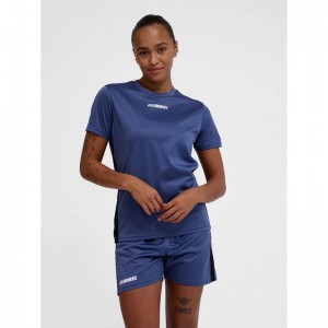 Hummel Multi Pl Jersey Dames Blauw | 073914-347