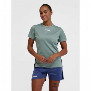 Hummel Multi Pl Jersey Dames Groen | 534129-805