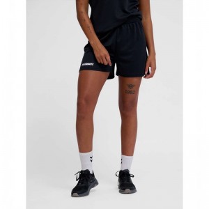 Hummel Multi Pl Korte Broek Dames Zwart | 903265-084