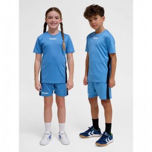 Hummel Multi Pl T-shirts Kinderen Blauw | 340099-492