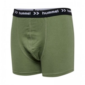 Hummel Nalle 3 Pak Boxer Kinderen Olijfgroen | 209252-362