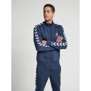 Hummel Nathan 2.0 Zip Jassen Heren Donkerblauw | 428193-177