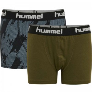 Hummel Nolan 2-pack Broek Kinderen Olijfgroen | 844366-801