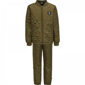Hummel Nule Thermo Jersey Kinderen Olijfgroen | 907096-014