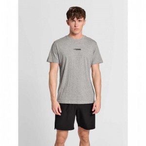 Hummel Offgrid S/S T-shirts Heren Grijs | 805377-232