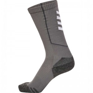 Hummel Pro Trainings High Sokken Heren Grijs | 826303-223
