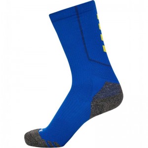 Hummel Pro Trainings Low Sokken Heren Blauw | 918159-969