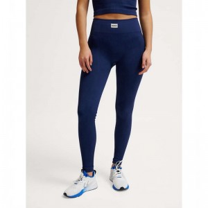 Hummel Pulse Seamless Rib Mw Hardloopbroek Dames Donkerblauw | 338707-771