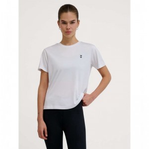 Hummel Pulse Training W S/S T-shirts Dames Wit | 056625-394