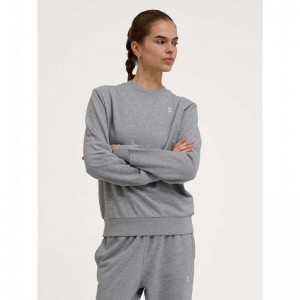Hummel Pulse W Sweat Crewneck Sweatshirts Dames Grijs | 403114-506