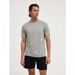 Hummel Pulse Workout S/S T-shirts Heren Grijs | 369260-401