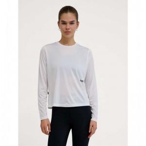 Hummel Pulse Workout W L/S T-shirts Dames Wit | 860188-433