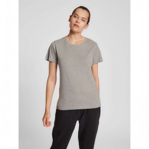 Hummel Red Basic S/S T-shirts Dames Grijs | 133815-942