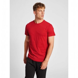 Hummel Red Basic S/S T-shirts Heren Rood | 720649-231