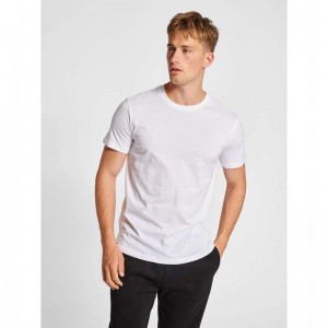 Hummel Red Basic S/S T-shirts Heren Wit | 692056-952