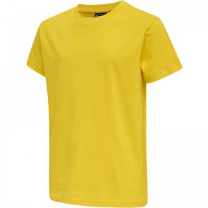 Hummel Red Basic S/S T-shirts Kinderen Geel | 871208-672