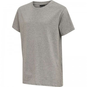 Hummel Red Basic S/S T-shirts Kinderen Grijs | 256509-875