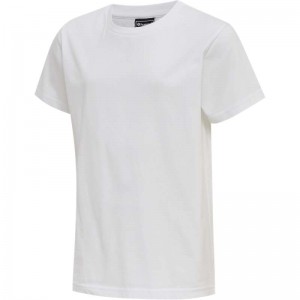 Hummel Red Basic S/S T-shirts Kinderen Wit | 558342-043