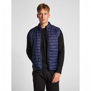 Hummel Red Quilted T-shirts Heren Donkerblauw | 979729-476