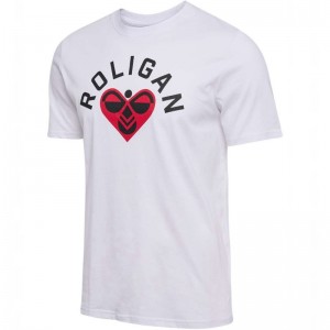 Hummel Roligan Cotton T-shirts Heren Wit | 185527-180