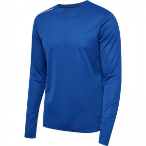 Hummel Run L/S Hardloopbroek Heren Blauw | 181276-111