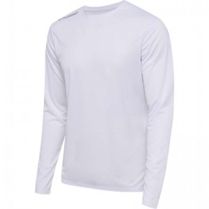 Hummel Run L/S Jersey Heren Wit | 707825-858
