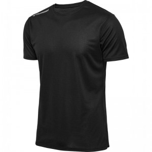 Hummel Run S/S Jersey Heren Zwart | 641229-644