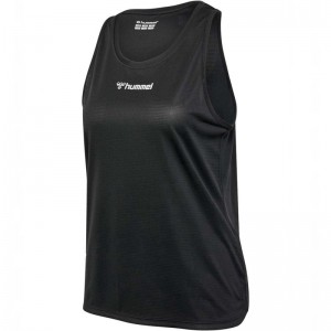 Hummel Run Singlet S/L Korte Broek Dames Zwart | 840266-535