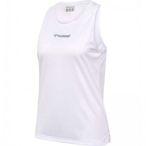 Hummel Run Singlet S/L Tanktop Dames Wit | 069639-718